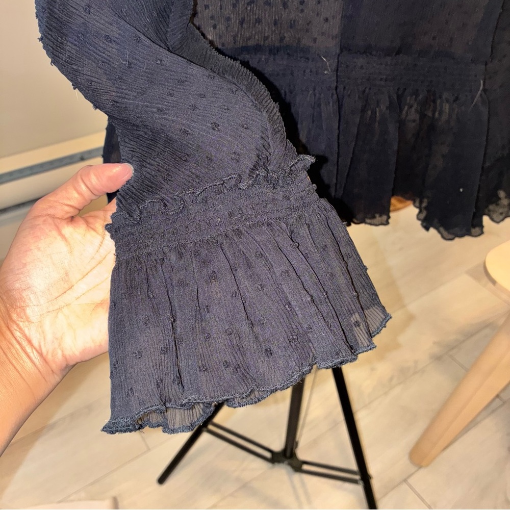 Maje Midnight Ruffle Top - Picture 5 of 8